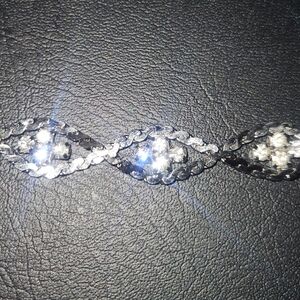 Elegant Vintage Silver and Diamond Necklace